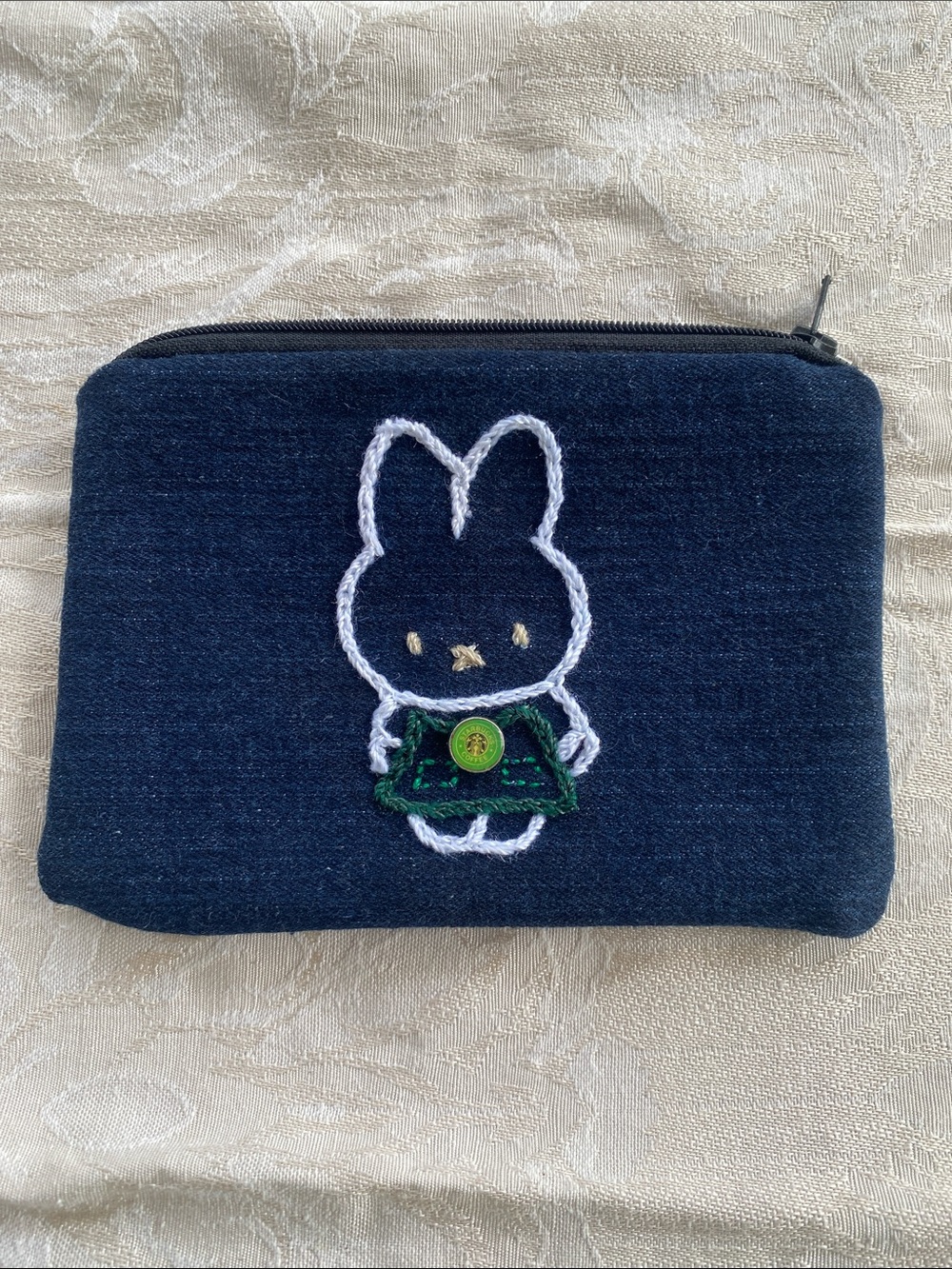Miffy Starbucks Denim Handmade Coin Purse